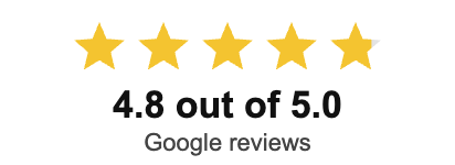 Google reviews rating: 4.8 out of 5.0