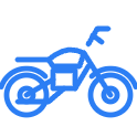 Motorcycle accident icon